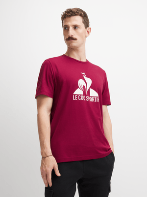Le Coq Sportif Mens Core Graphic Red/White