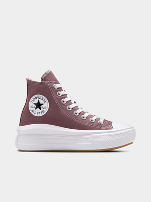 Converse Womans Chuck Taylor All Star Move Trail Mix/White Platform Sneakers