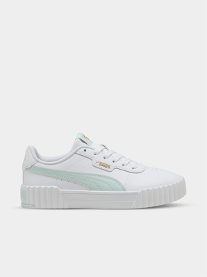 Women's Puma Carina Low White/Blue Sneaker