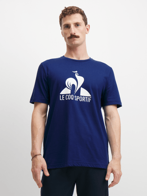 Le Coq Sportif Mens Core Graphic Navy/White Tee