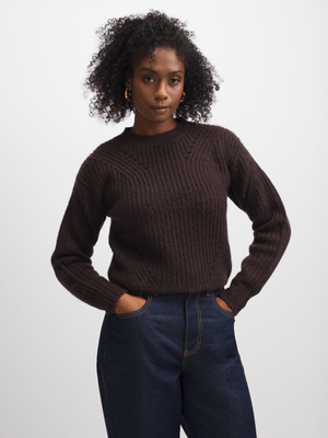 Exact Women's Burgundy Ribbed Jersey