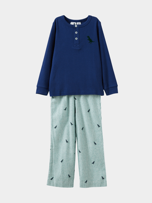 Cotton On Kids Green Leo Long Sleeve Pyjama Set