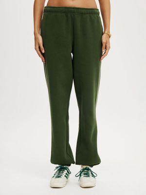 Women's Cotton On Green Active Plush Essential Gym Sweatpants