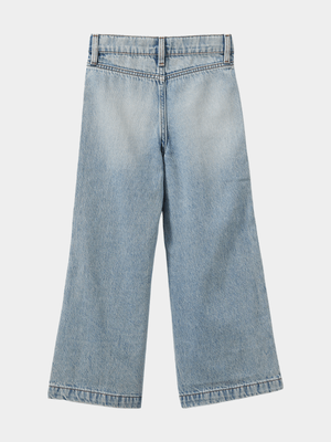 Cotton On Kids Girl Blue Pia Pintuck Bootleg Jean