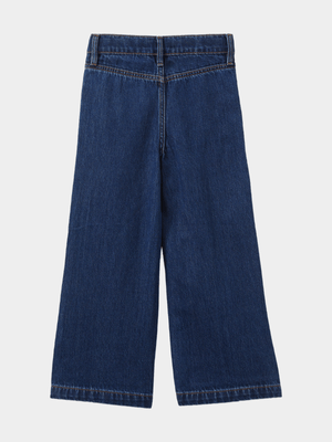Cotton On Kids Girl Blue Pia Pintuck Bootleg Jean