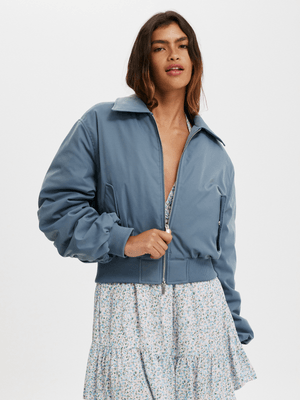 Women's Cotton On Blue Toby Bomber Jacket