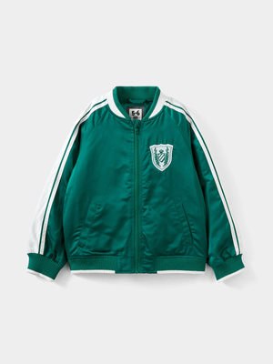 Cotton On Kids Boy Green Bentley Bomber Sports Jacket