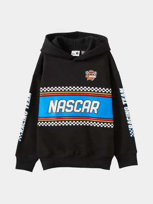 Cotton On Kids Boy Black Nascar Emerson Hoodie