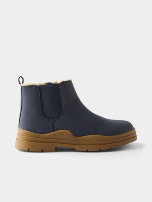 Cotton On Kids Grey Bobbi Lined Gusset boots