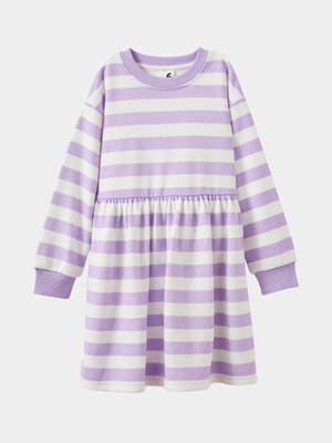 Cotton On Kids Girl Purple Sammy Fleece Dress