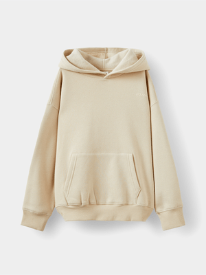 Cotton On Kids Beige Boy Sammy Oversize Hoodie