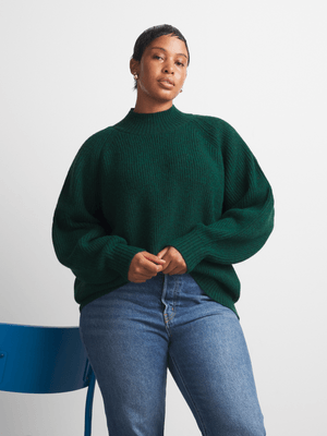 Women's Canvas Rib Jumper With Shaped Sleeves