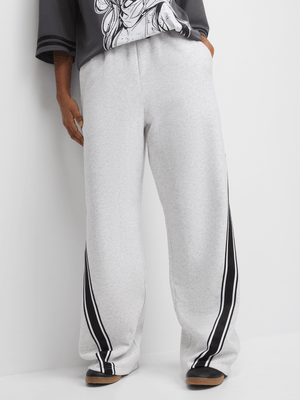 The FIX Women's Grey Wide Leg Pants
