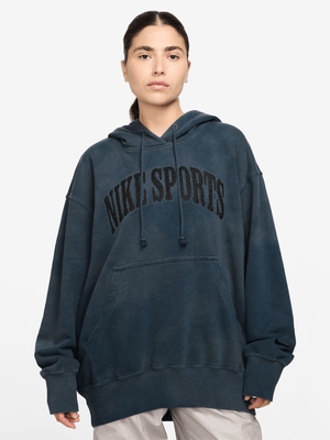 Nike Women's Nsw Phoenix Fleece Blue Hoodie