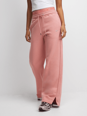 Nike Women's Nsw Phoenix Fleece Pink Sweatpants