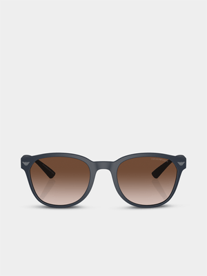 Emporio Armani Matte Blue 53 Sunglasses