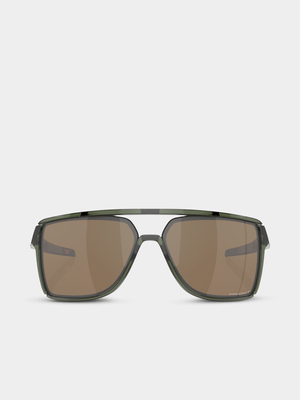 Oakley CASTEL Olive Green 63 Sunglasses