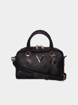 Women's Guess  Black Cresidia Satchel Bag