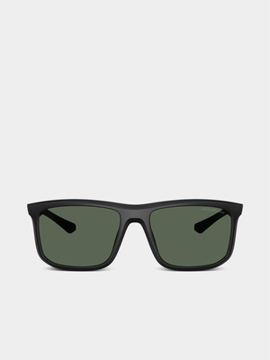 Emporio Armani Matte Black 57 Sunglasses