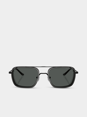 Emporio Armani Matte Black 54 Sunglasses