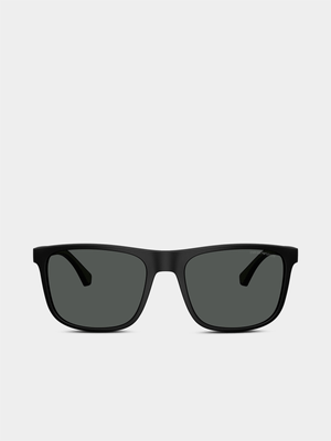 Emporio Armani Matte Black 56 Sunglasses