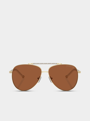 Michael Kors PORTUGAL Shiny Light Gold 59 Sunglasses