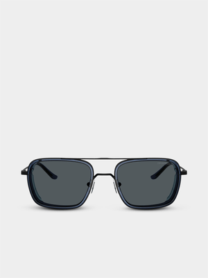 Emporio Armani Matte Black 54 Sunglasses