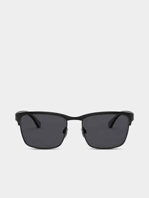 Emporio Armani Matte Black 56 Sunglasses