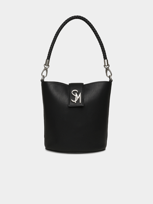 Women's Steve Madden Black BARRIE Bucket Bag
