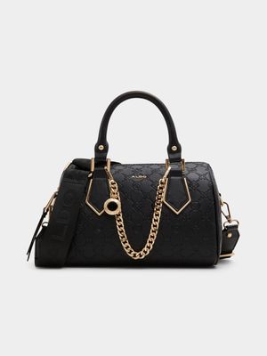 Women's Aldo Black Lapilli Top Handle Handbag