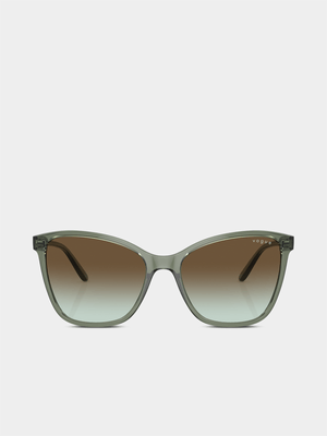 Vogue Eyewear Transparent Mallard Green 56 Sunglasses