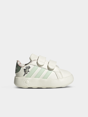 adidas Junior Infant Dino Grand Court White/Mint Sneakers