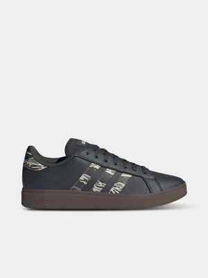 Mens adidas Grand Court Base 2.0 Black/Print  Sneaker