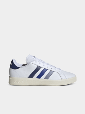 Mens adidas Grand Court Base 2.0 White/Blue Sneaker
