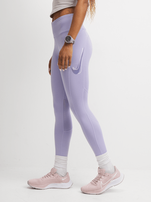 Nike Womens Fast 7/8 Lilac Ice Leggings