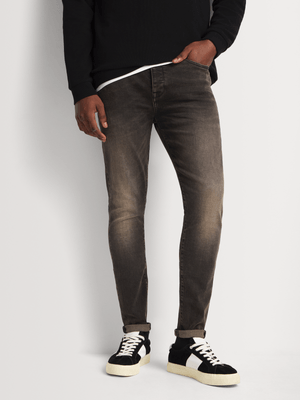 Relay Jeans Men's Super Skinny Black Tint Denim