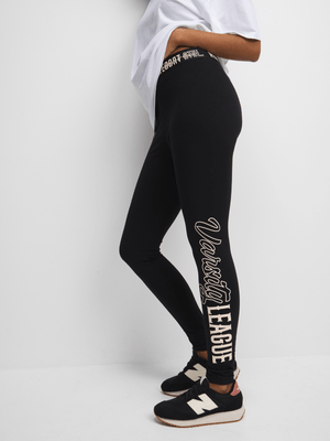 Redbat Athletics Women's Black Leggings