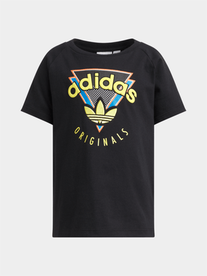 adidsa Originals Unisex Kids Logo Play Black T-Shirt