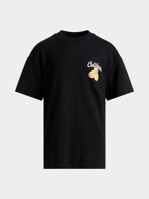 Jet Teen Boys Black California T-Shirt