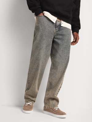 Men's Relay Jeans Relaxed Fit Brown Tint Denim