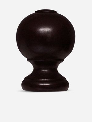 35mm Wood Ball Finial Mahogany