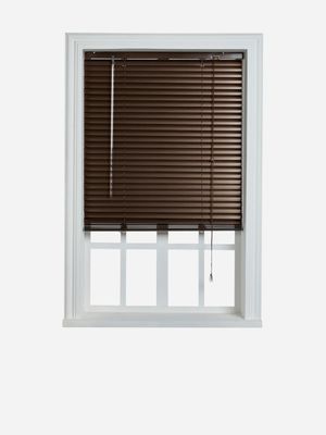 25mm Aluminium Venetian Blind Metalic Brown 100x160cm