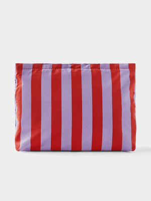 Cotton On Red/Light Lilac Classic Beauty Bag