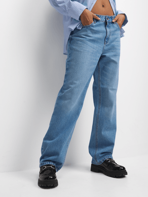 The FIX Women's Light Wash Straight Leg Jeans