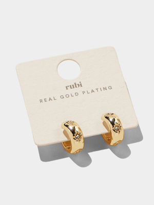 Women's Cotton On Gold Small Hoop Earrings