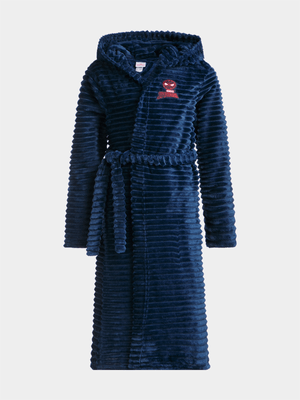 Jet Older Boys Navy Spiderman Fleece Gown