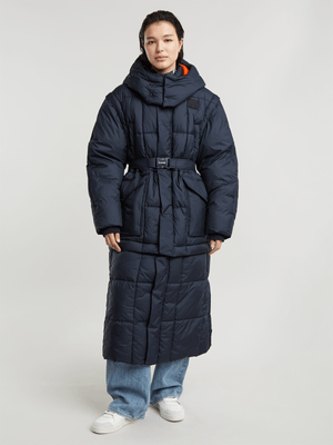 G-Star Women's Modular Padded Hooded Navy Puffer