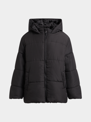 Jet Teen Boys Black Puffer Jacket