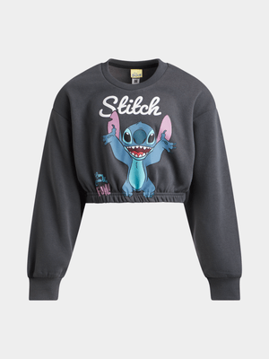 Jet Older Girls Black Lilo & Stitch Active Top