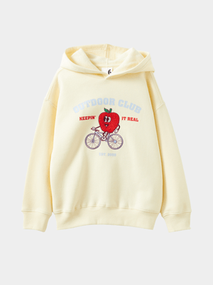 Cotton On Kids Girl Yellow Sammie Oversized Hoodie